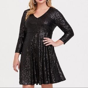 NWOT Sequin skater dress